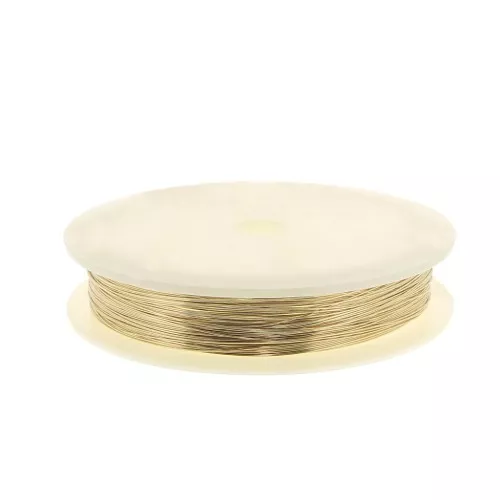 Fil dur 0.4 mm en Gold filled (or laminé) x10 m