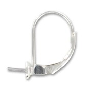 Dormeuses pour ronde semi percée PureCrystal 8 mm en Argent 925 x2|raw }}