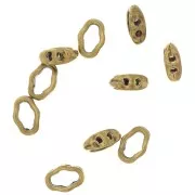Intercalaire 2 trous - Halo Beads pour SuperDuo - 8x5.5 mm - Bronze x1