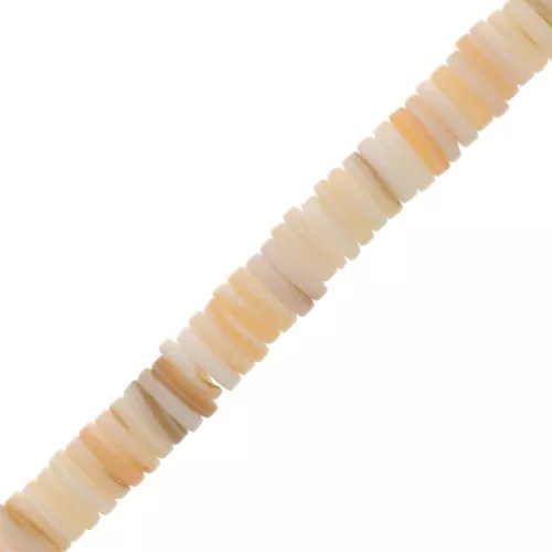 Perles rondelles Heishi nacre 8 mm x40cm