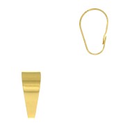 Attache pendentif 13 mm - Doré à l'or fin x1|raw }}