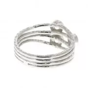 Bague 3 sertis pour cabochon 3 mm - Taille 52 - Argent 925 x1