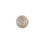 Poussoir spirale pour cuir Regaliz 14mm Placage Argent fin vieilli