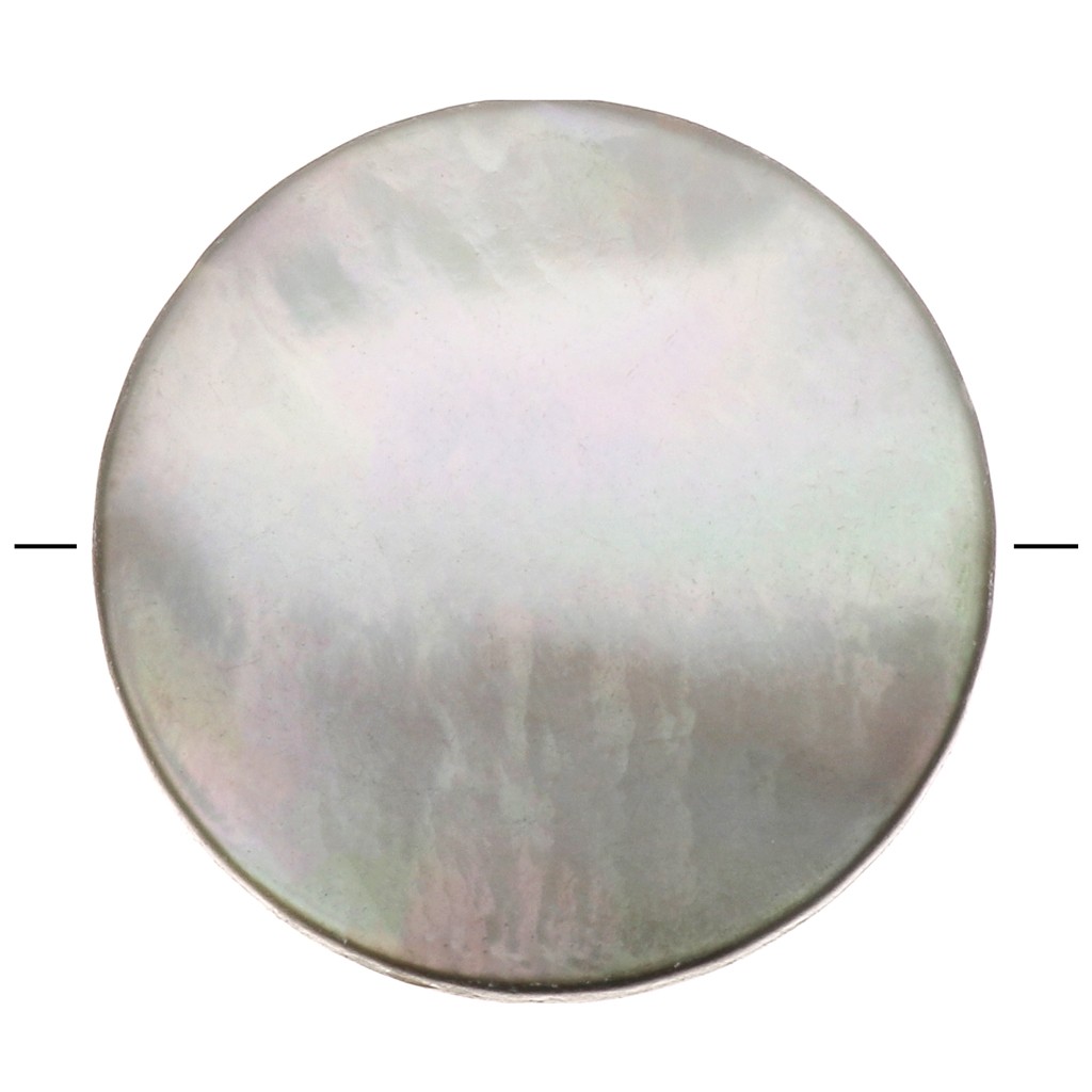 Perles En Corne - Format Palet 21 Mm - Lot De 10/12 Pièces - Couleur Marron - Neuf