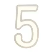 Moule silicone pour réaliser le chiffre 5 en résine 41x18 mm x1