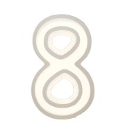 Moule silicone pour réaliser le chiffre 8 en résine 40x23 mm x1|raw }}