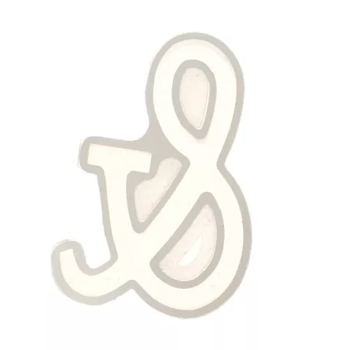 Moule silicone pour réaliser le symbole & en résine 39x26 mm x1