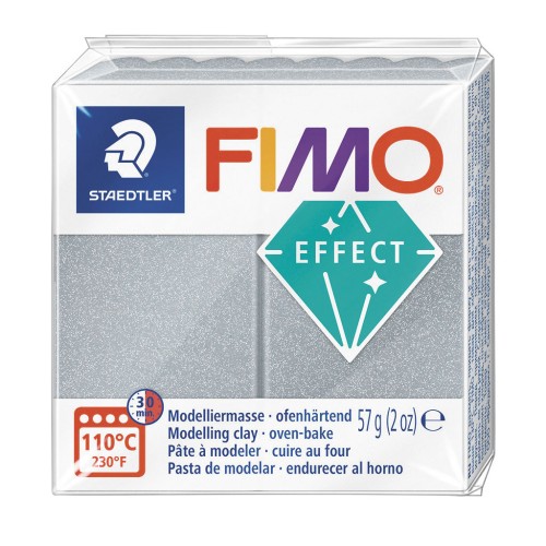 Pâte Fimo Effect 57gr Argent Métallisé (81)