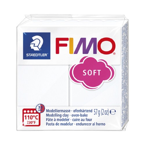 Pâte Fimo Soft 57gr Blanc (n°0)