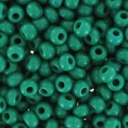 Perles rocailles Preciosa  9/0 2.5 mm - Green Opaque x20g