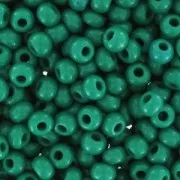 Perles rocailles Preciosa  9/0 2.5 mm - Green Opaque x20g