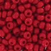 Perles rocailles Preciosa 9/0 2.5 mm - Opaque Rouge x20g