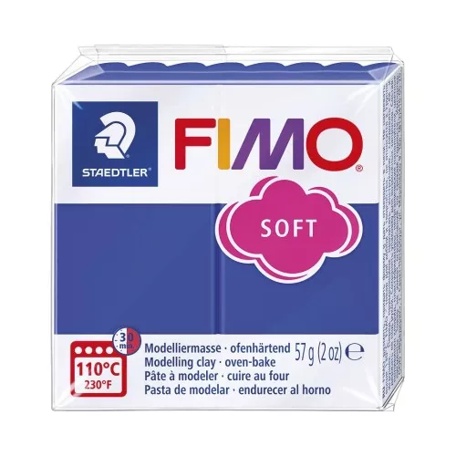 Pâte Fimo Soft 57gr Bleu vif (n°33)