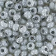 Perles rocailles Preciosa  11/0 2 mm - Gris Pastel Nacré x20g