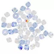 Hiver - Mix de Toupies en cristal PureCrystal 5328 3 mm Hiver x50 Mix de Toupies en cristal PureCrystal 5328 3 mm Hiver x50