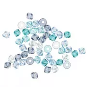 Mix de Toupies en cristal PureCrystal 5328 3 mm Bleu x50