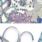 Biais en tissu Liberty - Mauvey - Violet x1m