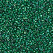 Miyuki Delica 11/0 DB1788 - Emerald AB White Lined x100g