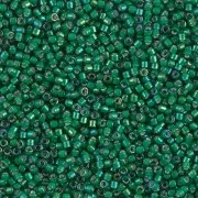 Miyuki Delica 11/0 DB1788 - Emerald AB White Lined x100g