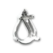 Serti griffe pour cabochon PureCrystal 4300/4328 10x6 mm - Rhodié x1