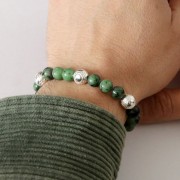 Perles rondes 8 mm pierre gemme - Rubis Zoisite x10