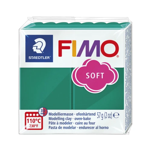 Pâte Fimo Soft 57gr Emeraude (n°56)
