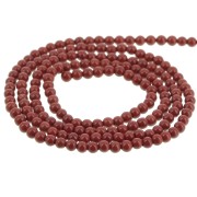 Perles rondes 2 mm pierre gemme - Jaspe Rouge x41cm|raw }}