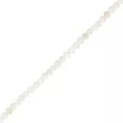 Perles rondes 2 mm - Nacre blanche x38cm