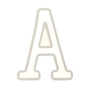 Moule silicone pour réaliser la lettre A en résine 40x30 mm x1|raw }}