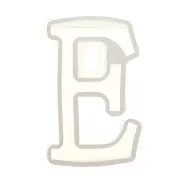 Moule silicone pour réaliser la lettre E en résine 40x23 mm x1