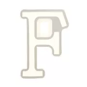 Moule silicone pour réaliser la lettre F en résine 40x25 mm x1