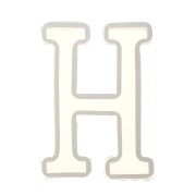 Moule silicone pour réaliser la lettre H en résine 40x26 mm x1|raw }}