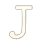 Moule silicone pour réaliser la lettre J en résine 40x19 mm x1|raw }}