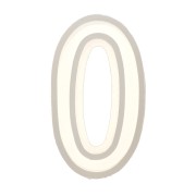 Moule silicone pour réaliser la lettre O en résine 40x23 mm x1