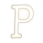 Moule silicone pour réaliser la lettre P en résine 40x22 mm x1