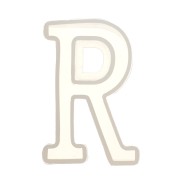 Moule silicone pour réaliser la lettre R en résine 40x26 mm x1|raw }}