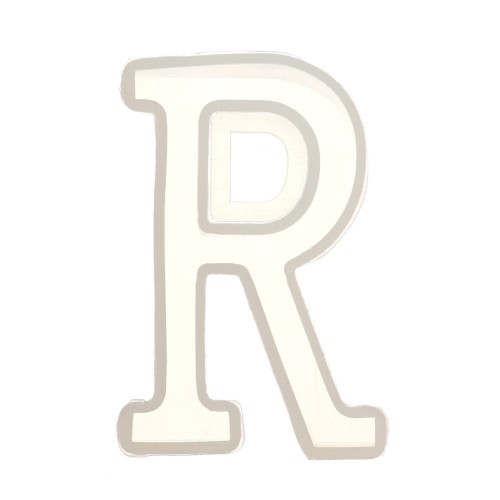 Moule silicone pour réaliser la lettre R en résine 40x26 mm x1