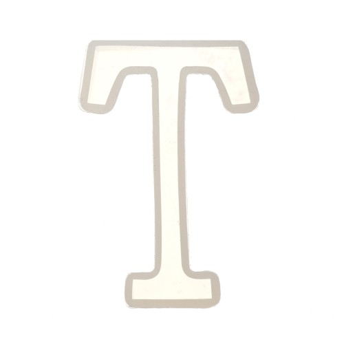 Moule silicone pour réaliser la lettre T en résine 40x24 mm x1