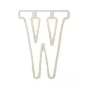 Moule silicone pour réaliser la lettre W en résine 40x28 mm x1