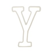 Moule silicone pour réaliser la lettre Y en résine 40x27 mm x1