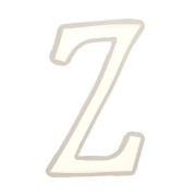 Moule silicone pour réaliser la lettre Z en résine 40x21 mm x1