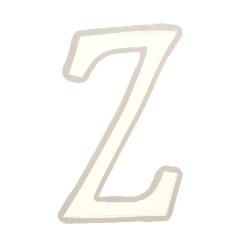 Moule silicone pour réaliser la lettre Z en résine 40x21 mm x1