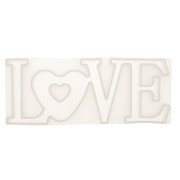 Moule silicone pour réaliser LOVE en résine 8x20.5 cm x1|raw }}