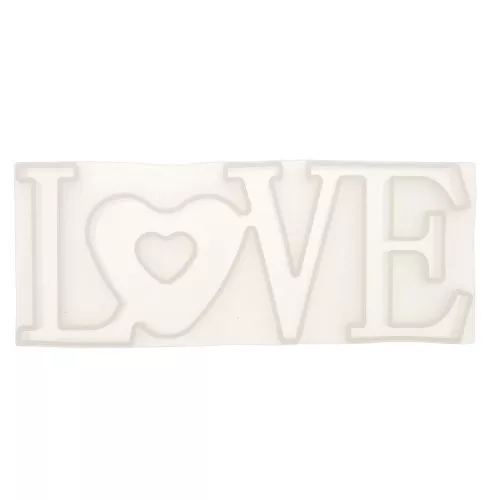 Moule silicone pour réaliser LOVE en résine 8x20.5 cm x1