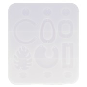 Moule silicone n°4 pour réaliser des boucles d'oreilles en résine 13.5x15.5 cm x1