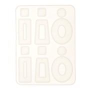 Moule silicone n°7 pour réaliser des boucles d'oreilles en résine 12x16 cm x1