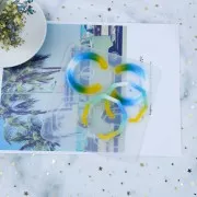 Moule silicone n°8 pour réaliser des boucles d'oreilles en résine 15x14 cm x1