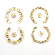 Moule silicone n°8 pour réaliser des boucles d'oreilles en résine 15x14 cm x1