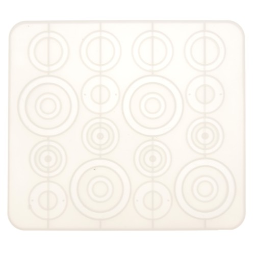 Moule silicone pour réaliser des intercalaires et anneaux en résine 20x17.5 cm x1