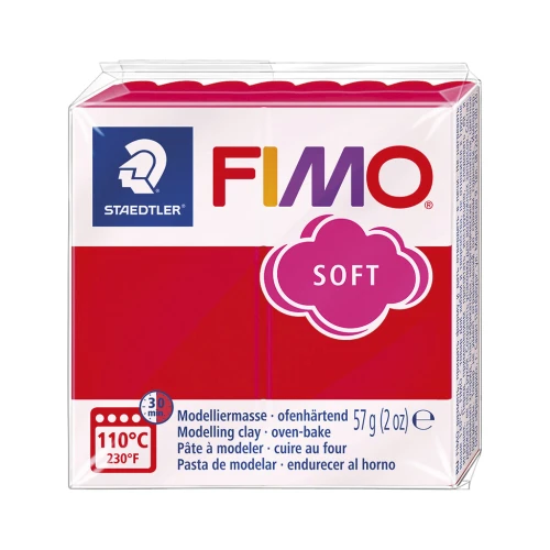 Pâte Fimo Soft 57gr Rouge Indien (n°24)